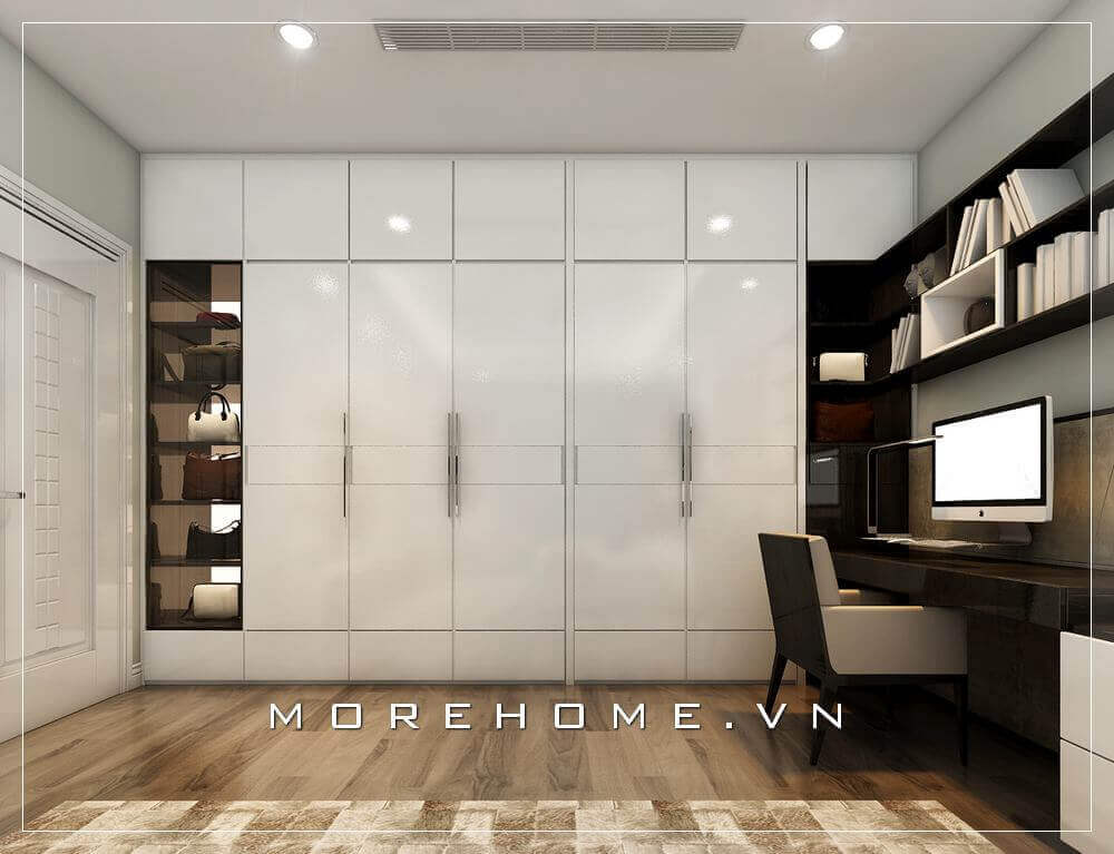 Tủ quần áo màu trắng